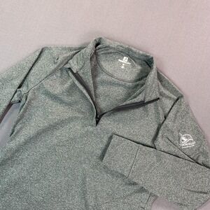 FootJoy ThermoSeries Pullover Women MED Gray 1/4 Zip Golf Mock Neck Timberlake